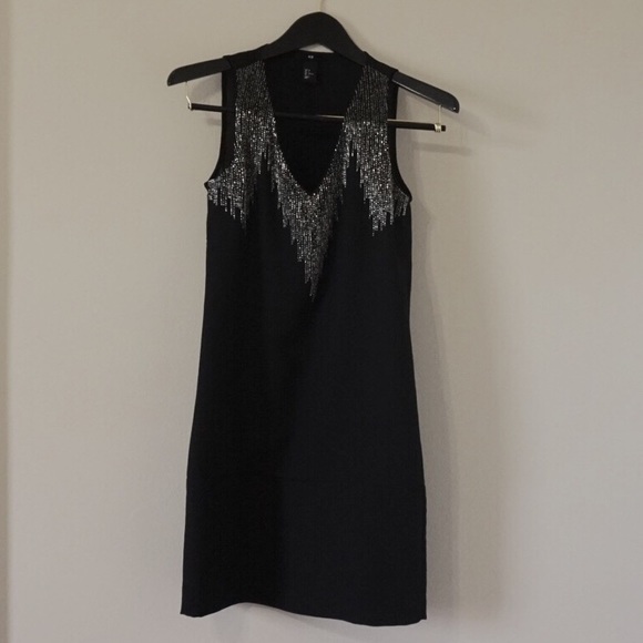 H&M Black 20s Inspired Shift Dress