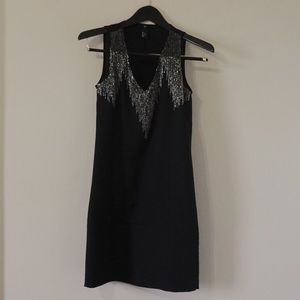 H&M Black 20s Inspired Shift Dress