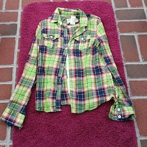 Multi-Color Plaid Button Down