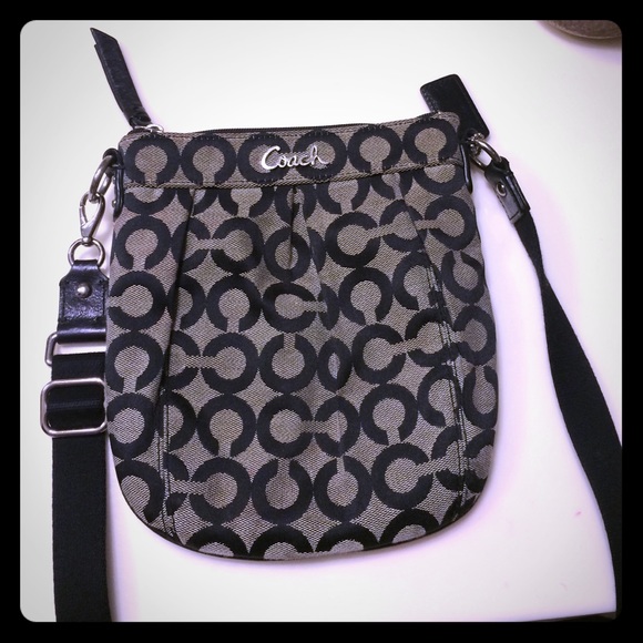 Coach Handbags - Coach Signature Op Art Parker Crossbody bag