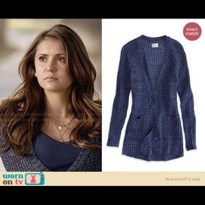 Navy blue cardigan -vampire Diaries.