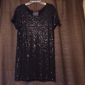 Sequin shift dress