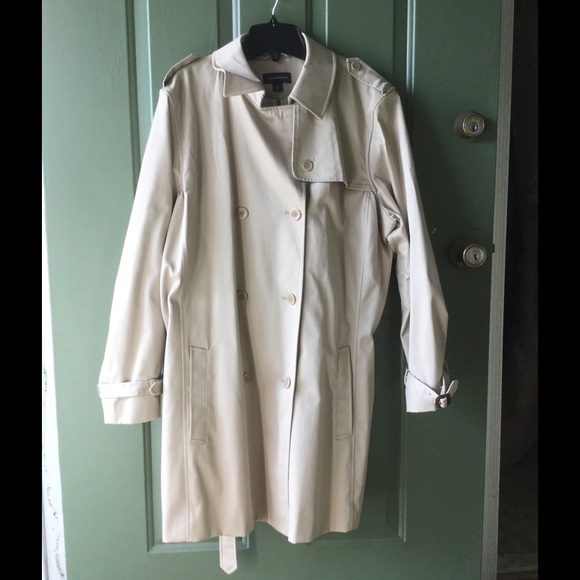 Lands End Tan Trench Coat