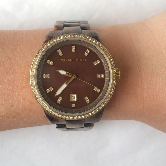 Michael Kors Tortoise Shell Watch