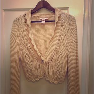 Rebecca Taylor sweater cardigan cream S