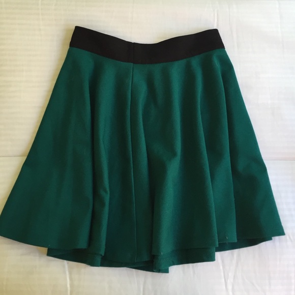 High waisted green/black skirt - Picture 1 of 1