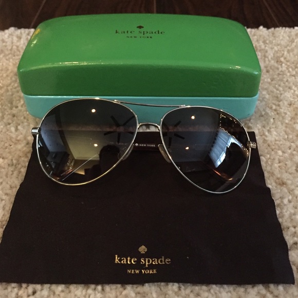 KATE SPADE SILVER AVIATORS-Mint Condition!!!