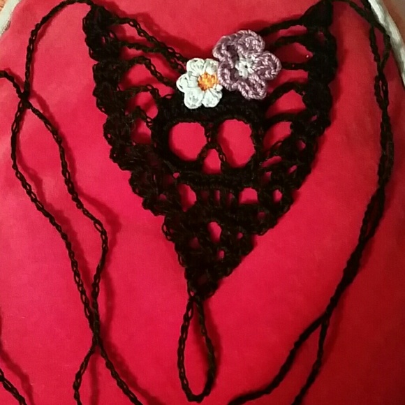 🌟Host Pick🌟Hand Made Skull Barefoot Sandles - Picture 1 of 4