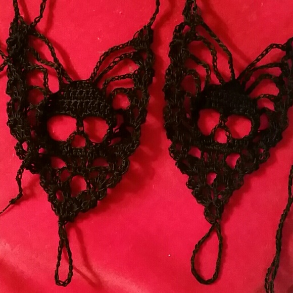 🌟Host Pick🌟Hand Made Skull Barefoot Sandles - Picture 3 of 4