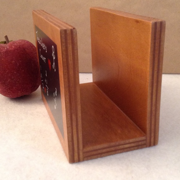 " TEACHERS COUNT" WOOD DESKTOP FILE-NEW - Picture 2 of 3
