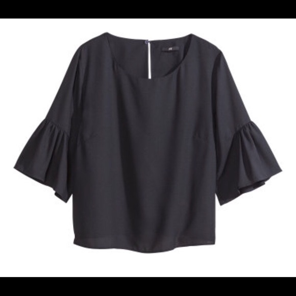 H&M Ruffle Blouse Size 4 BNWT