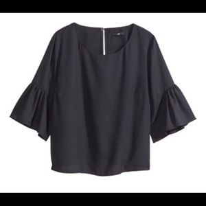 H&M Ruffle Blouse Size 4 BNWT