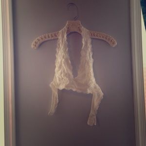 Lacey halter bralette