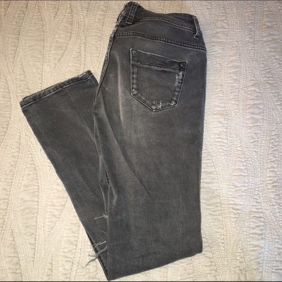 Destroyed Zara black/grey denim