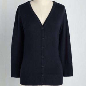 Navy Blue Cardigan