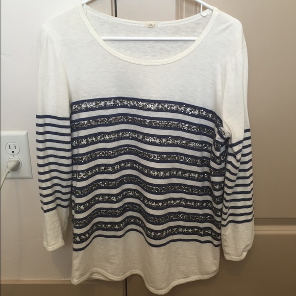 J Crew 3/4 Tee- Size M