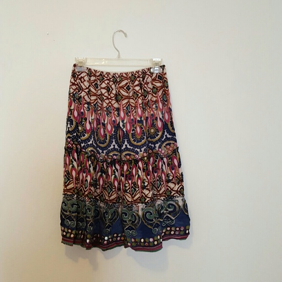 Multi Colored Gypsy Skirt