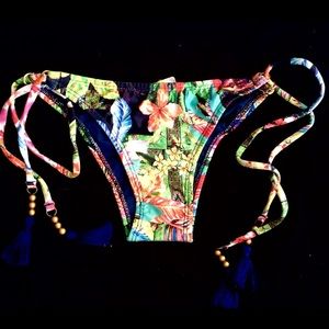 Tropical Print Bikini Bottoms