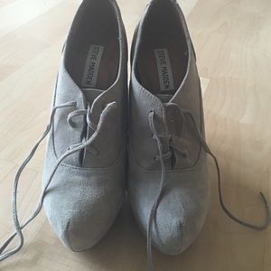 Steve Madden chunky booties! Like new!