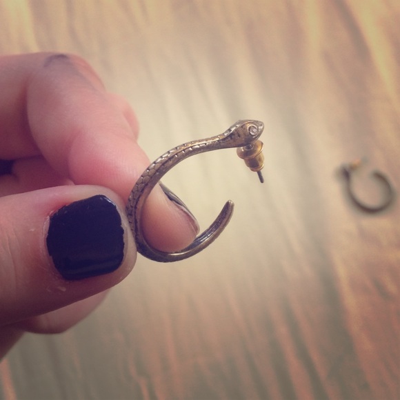 Snake Hoop Earrings