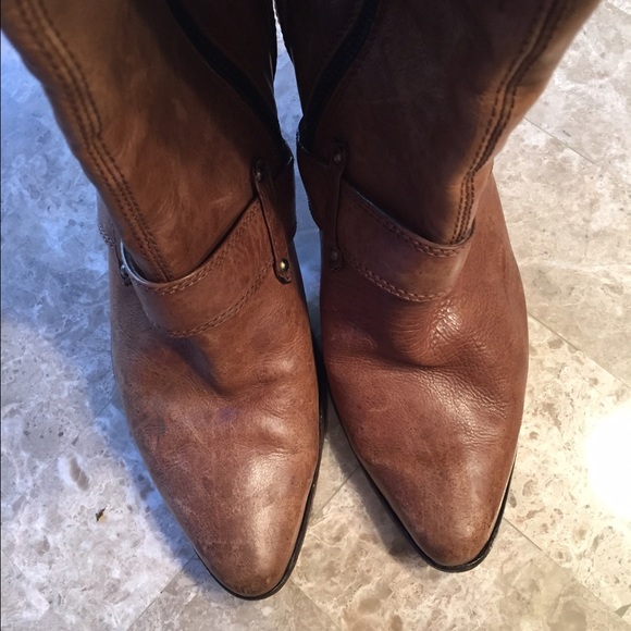 Modern Vintage brown leather boots Size 37.5 7.5 - Picture 4 of 4