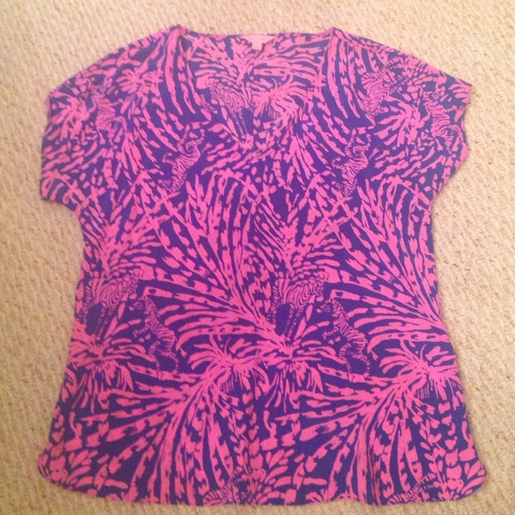 100% silk Lilly Pulitzer blouse