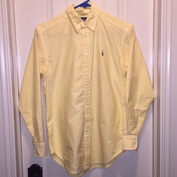 Boys Polo Ralph Lauren Yellow Button Down