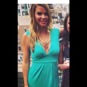 BCBG MaxAzria Emerald Evening Dress