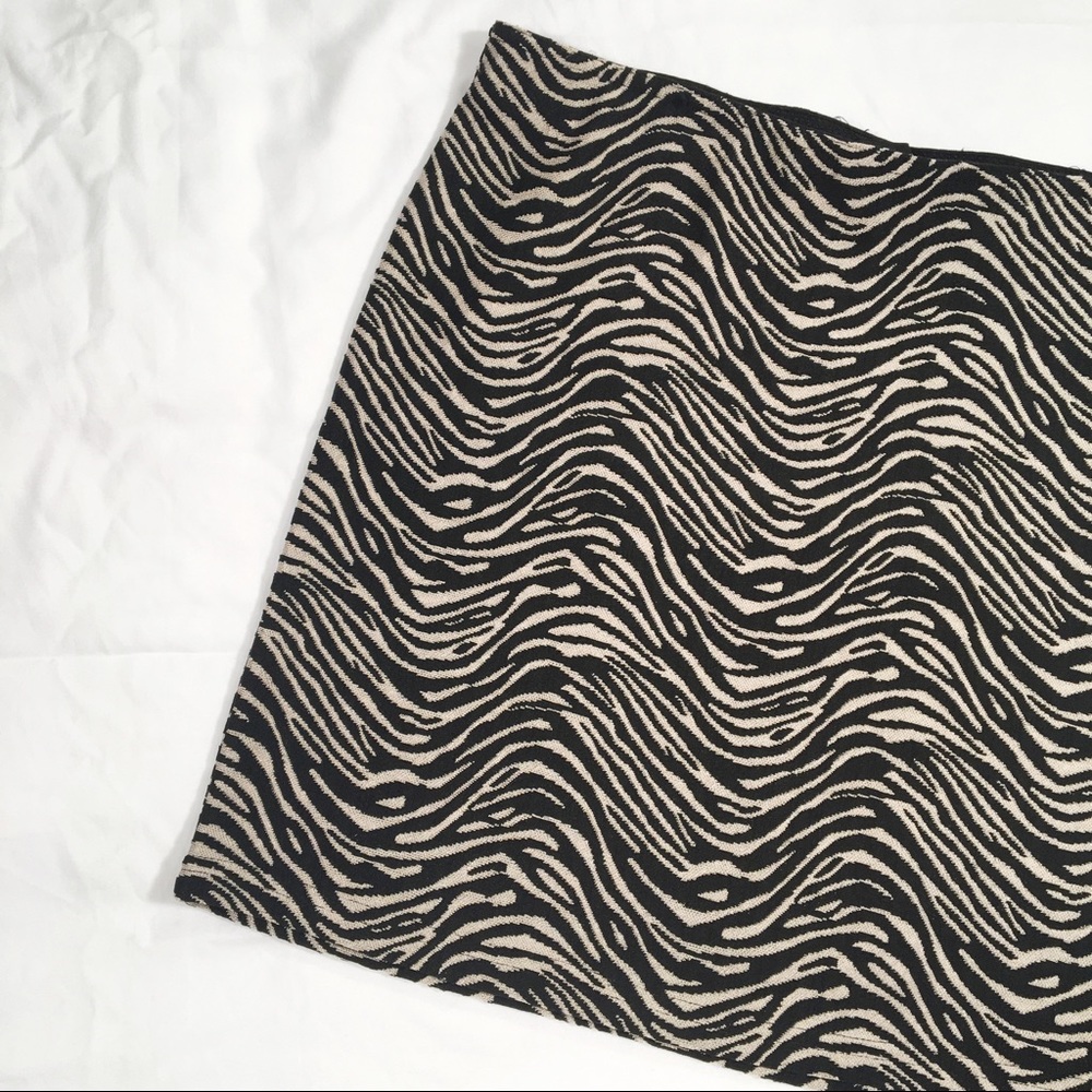 Forever 21 Zebra Print Mini Skirt