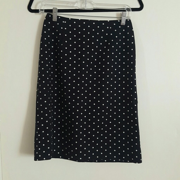 Vintage polka dot pencil skirt