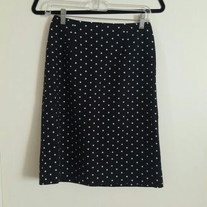 Vintage polka dot pencil skirt