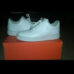 White Nike Air Forces