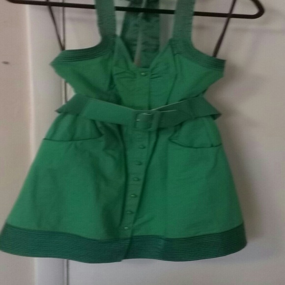 Green sun dress
