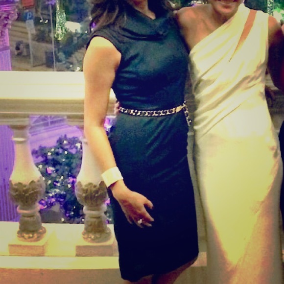 Zara navy blue dress