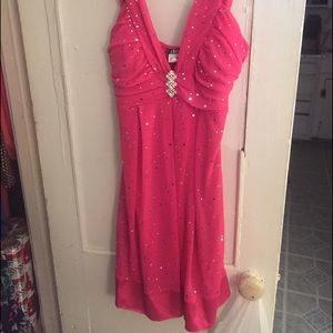 Semi formal dress, mid thigh