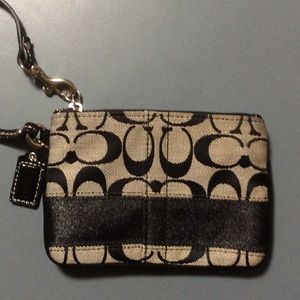 Black Coach Wristlet