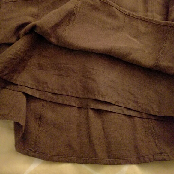 Jones New York brown A-line skirt size 10 - Picture 3 of 3