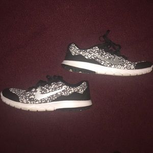 Black and white Nike's