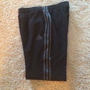 Black Adidas sweat pants