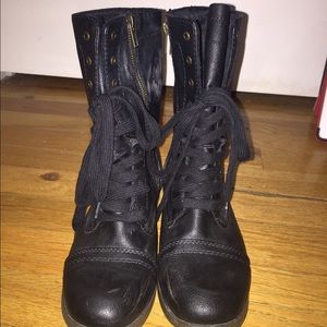 Black Combot Boots