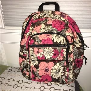 Vera Bradley Mocha Rouge Backpack