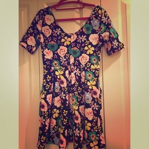 *SOLD* Lush Floral Dress with Pockets