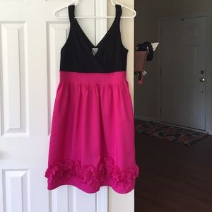 Black and pink dress