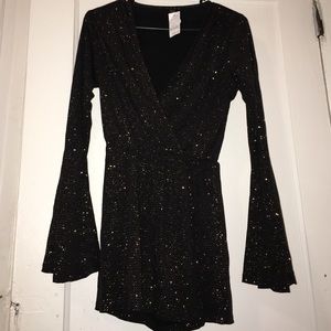 Glitter flair romper