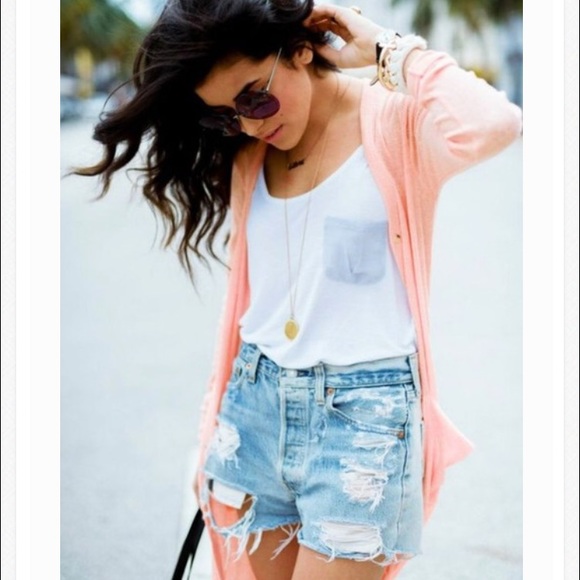 High Waisted Destroyed Jean Shorts F21 Small