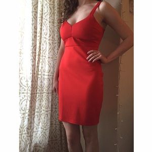 Venus Bright Orange Mini Dress