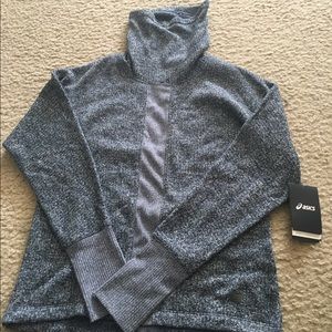 Grey asics sweater