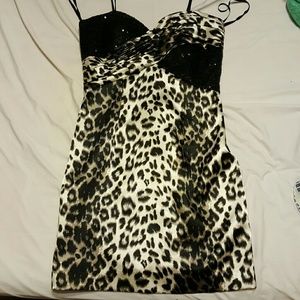 Cheetah homecoming dress
