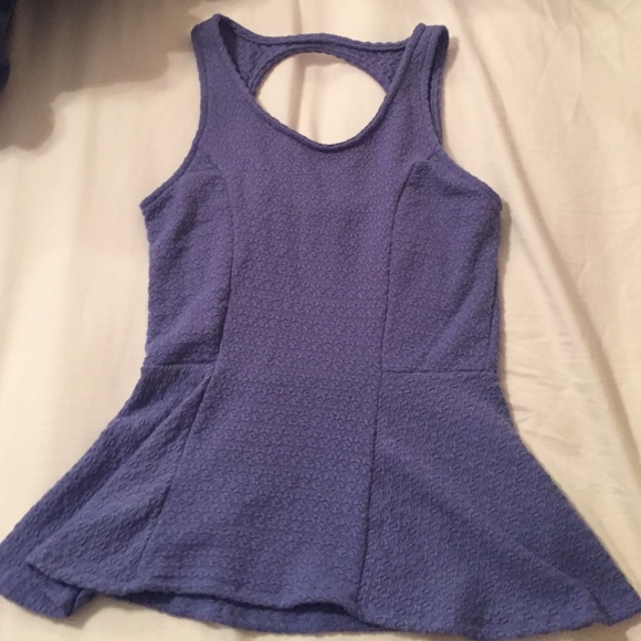 Peplum tank top