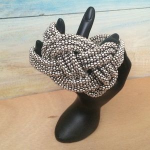 Silver metal link  braclet